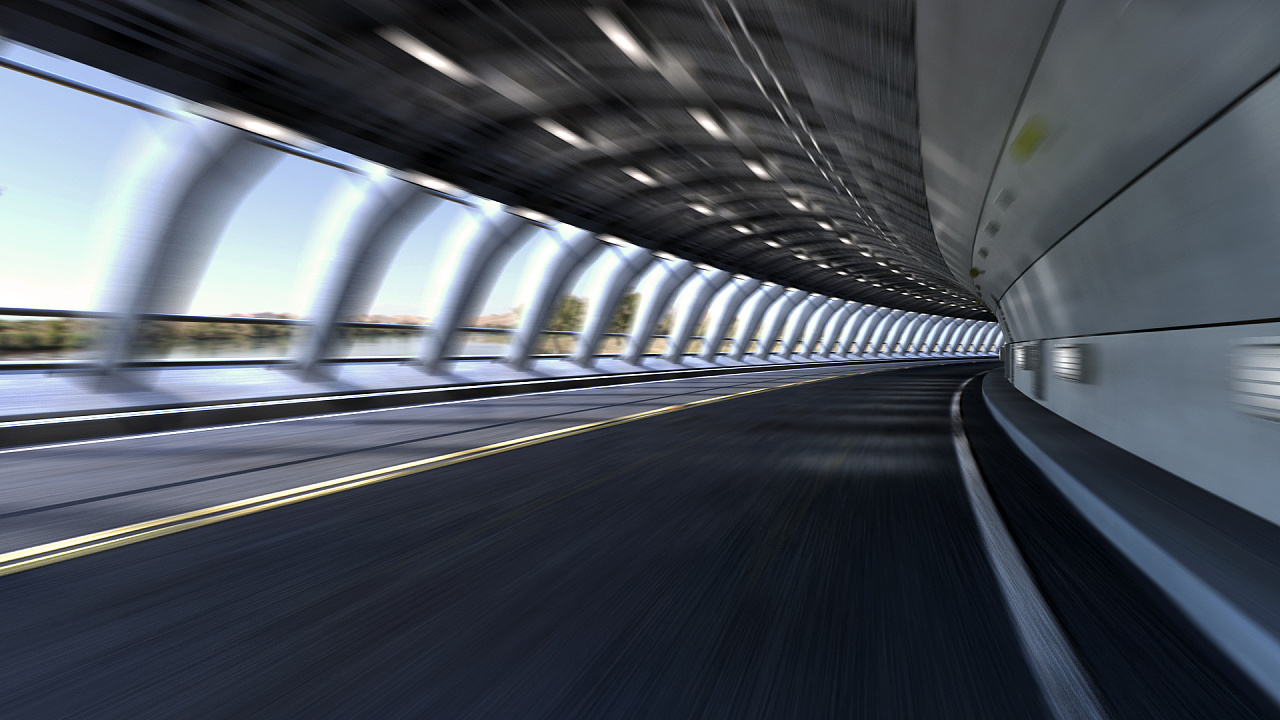 【cgi背景】极速隧道 - 原创作品 - 站酷(zcool)