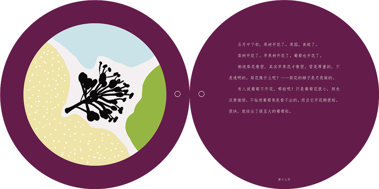 书籍插画设计-葡萄很甜