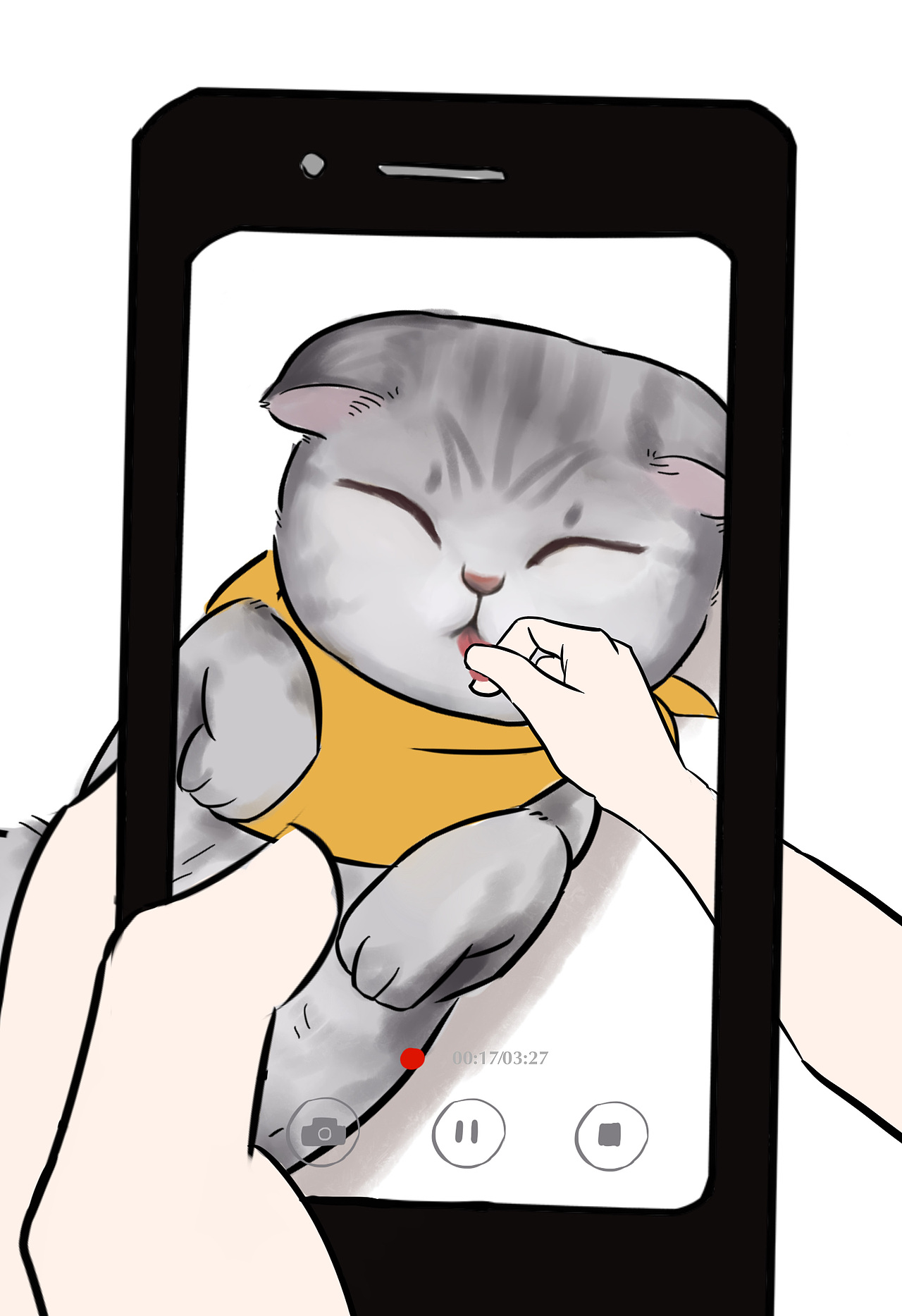 一直会装死的猫（图ZODcxNzEyNzI=） - 短篇/格漫 - 站酷设计师喵弄原创素材 - 站酷ZCOOL