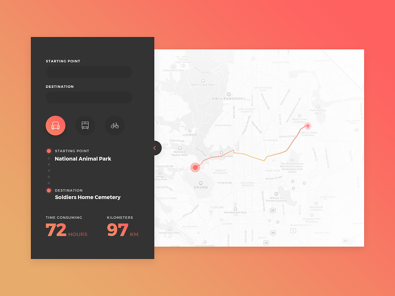 Daily UI : Location Tracker（图ZODc5Mjg4MDg=） - APP界面 - 站酷设计师傅傅得正原创素材 - 站酷ZCOOL