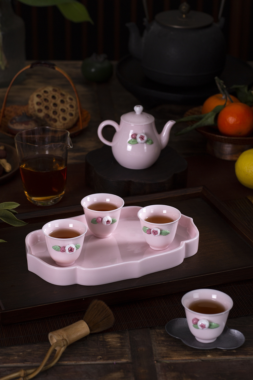 海棠花女神茶具2