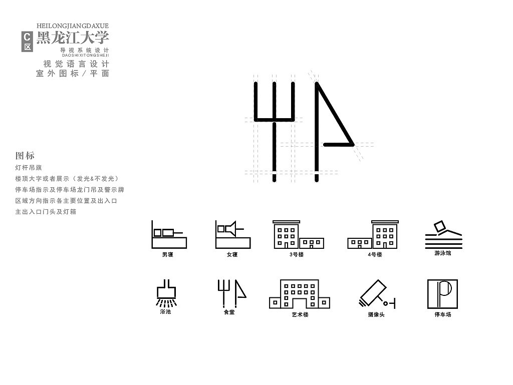 黑龙江大学导视系统