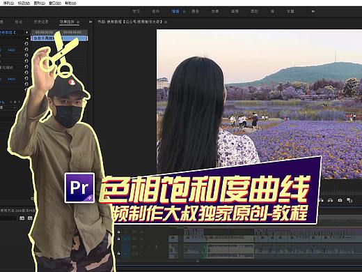 Pr色相饱和度曲线使用方法！学会视频局部换色！