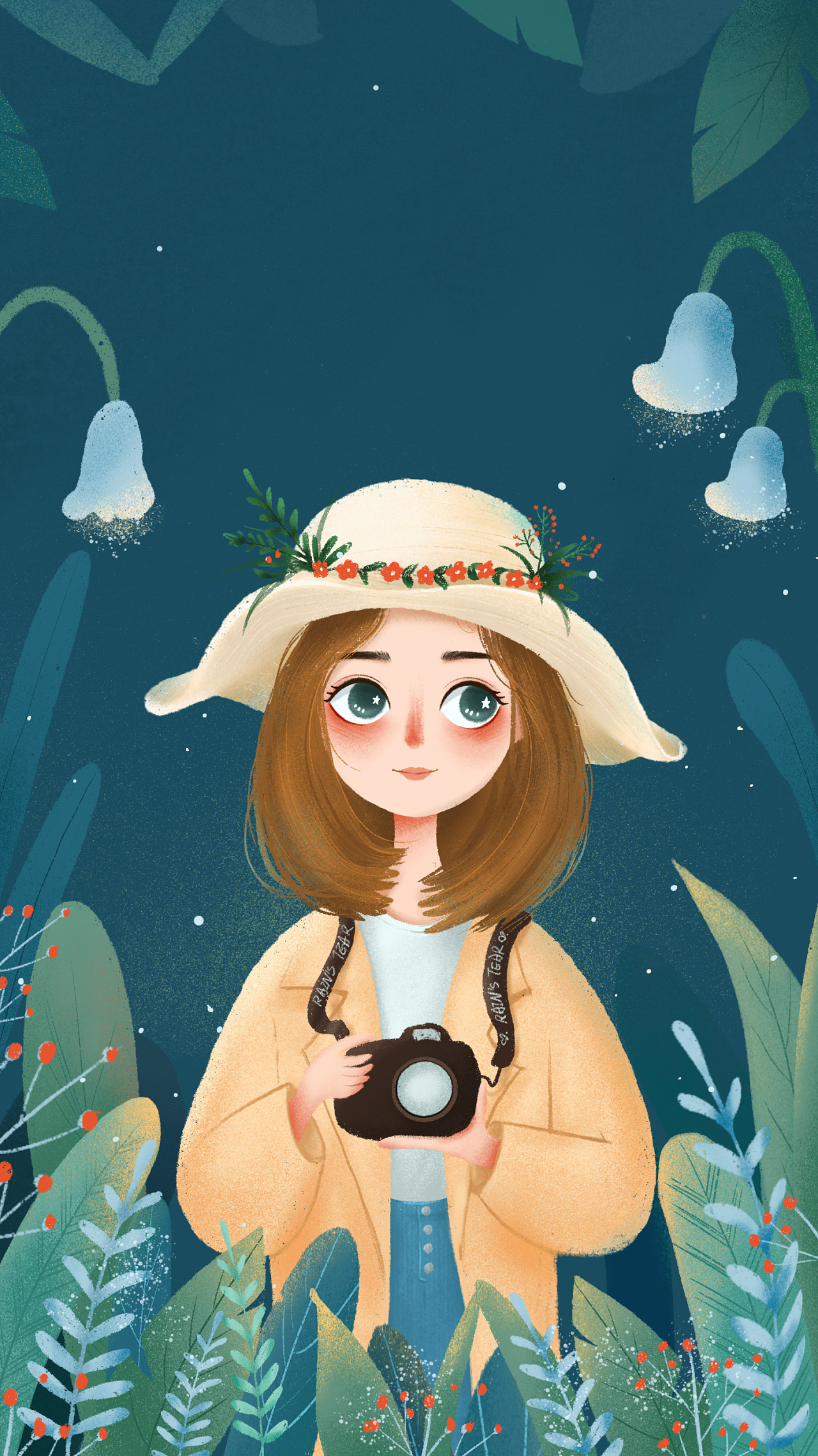 手绘插画头像壁纸