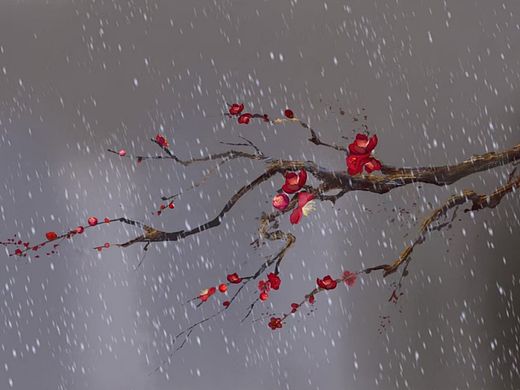 梅雪争春未肯降