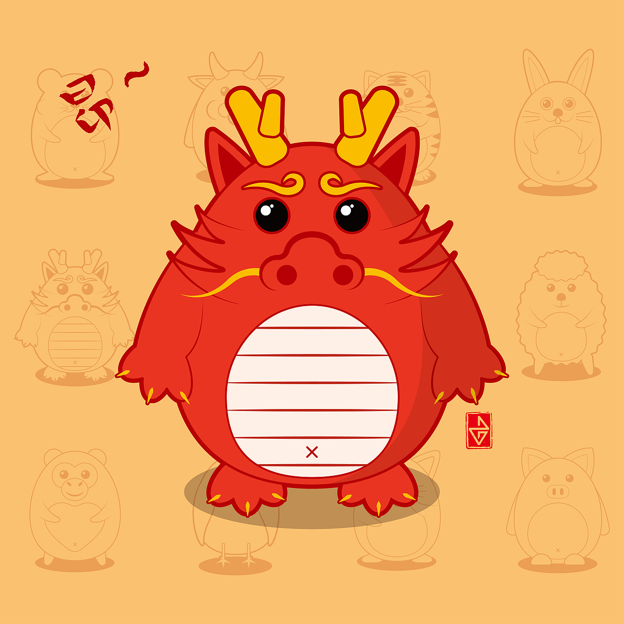 Q萌十二生肖（圖ZMjM3ODk4ODQ0） - 創(chuàng)作習(xí)作 - 站酷設(shè)計(jì)師siyton原創(chuàng)素材 - 站酷ZCOOL