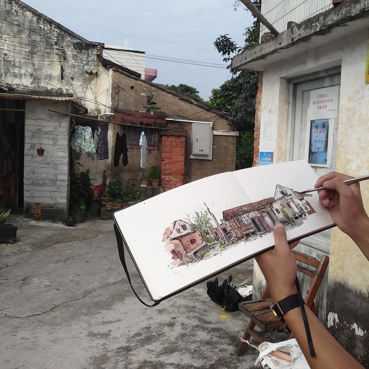 广州-广纸南箕路写生
