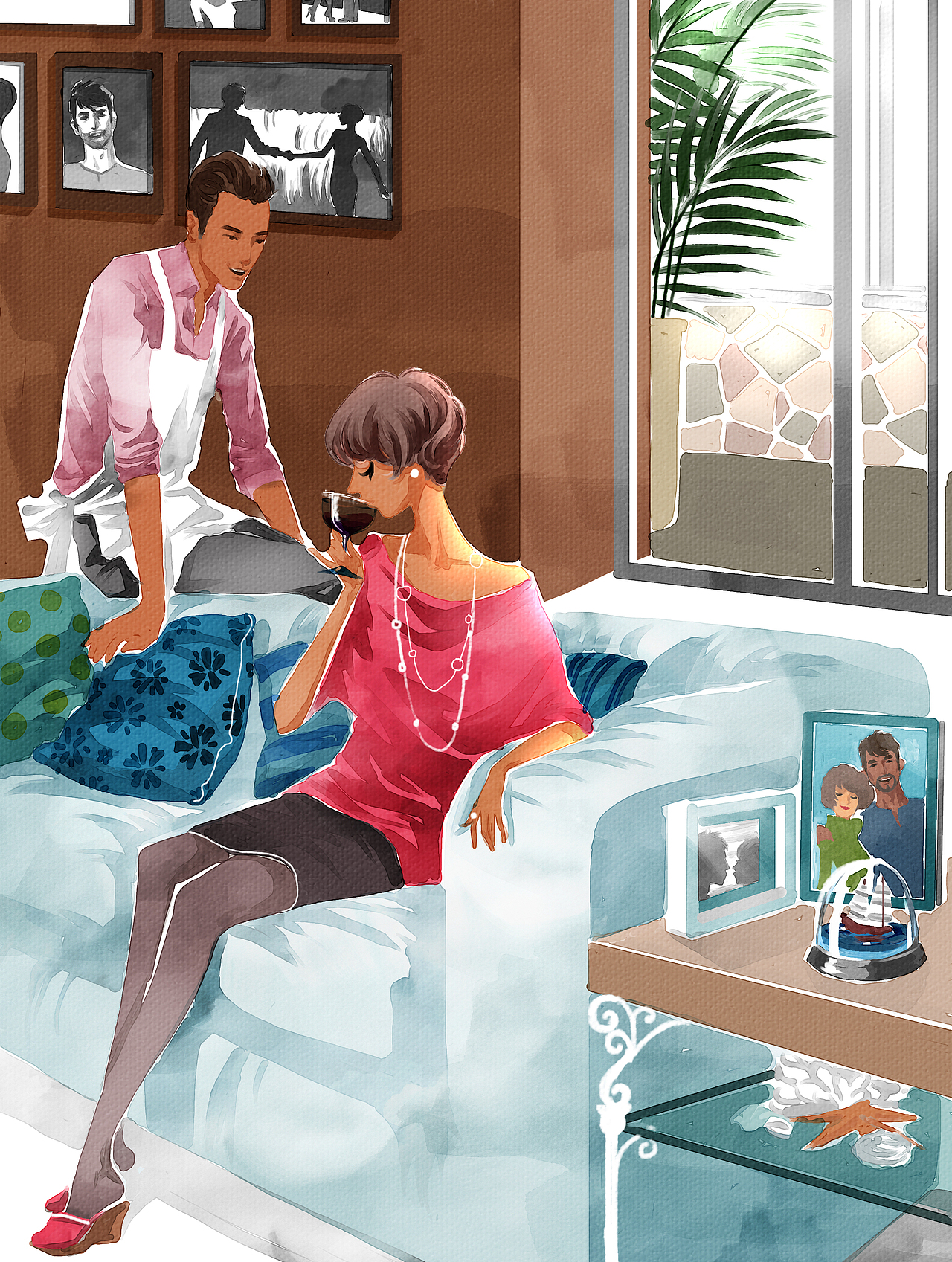 《女友》小说栏目插图