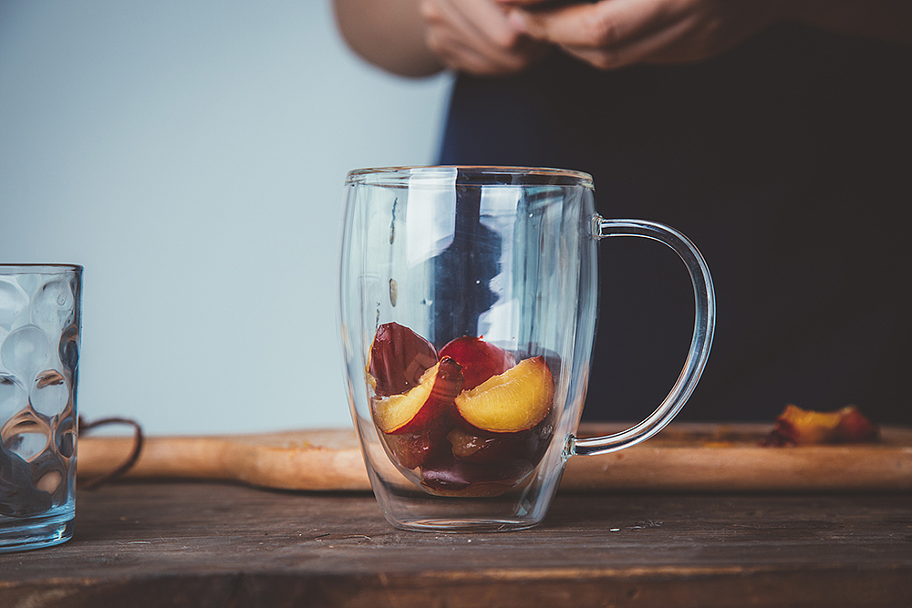 美食手账--冰凉的水果酸奶杯