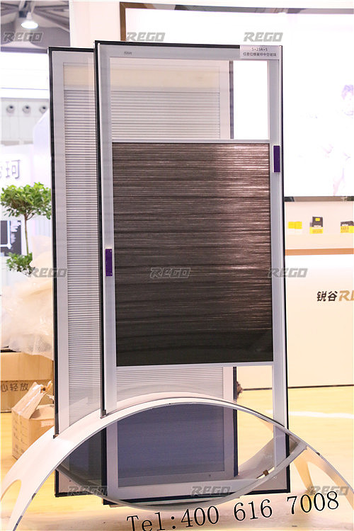 锐谷任意位蜂巢帘中空玻璃