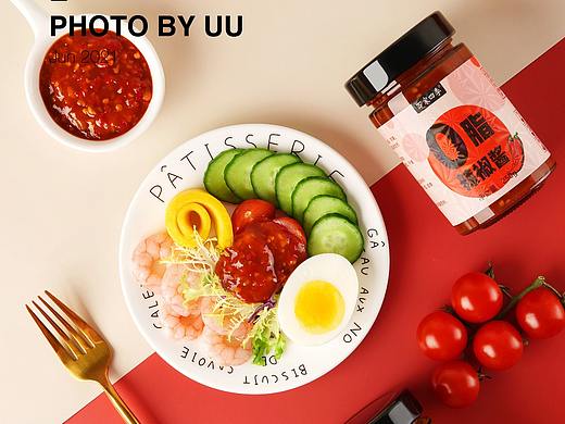 【轻食摄影】0脂辣椒酱/油醋汁/荞麦面