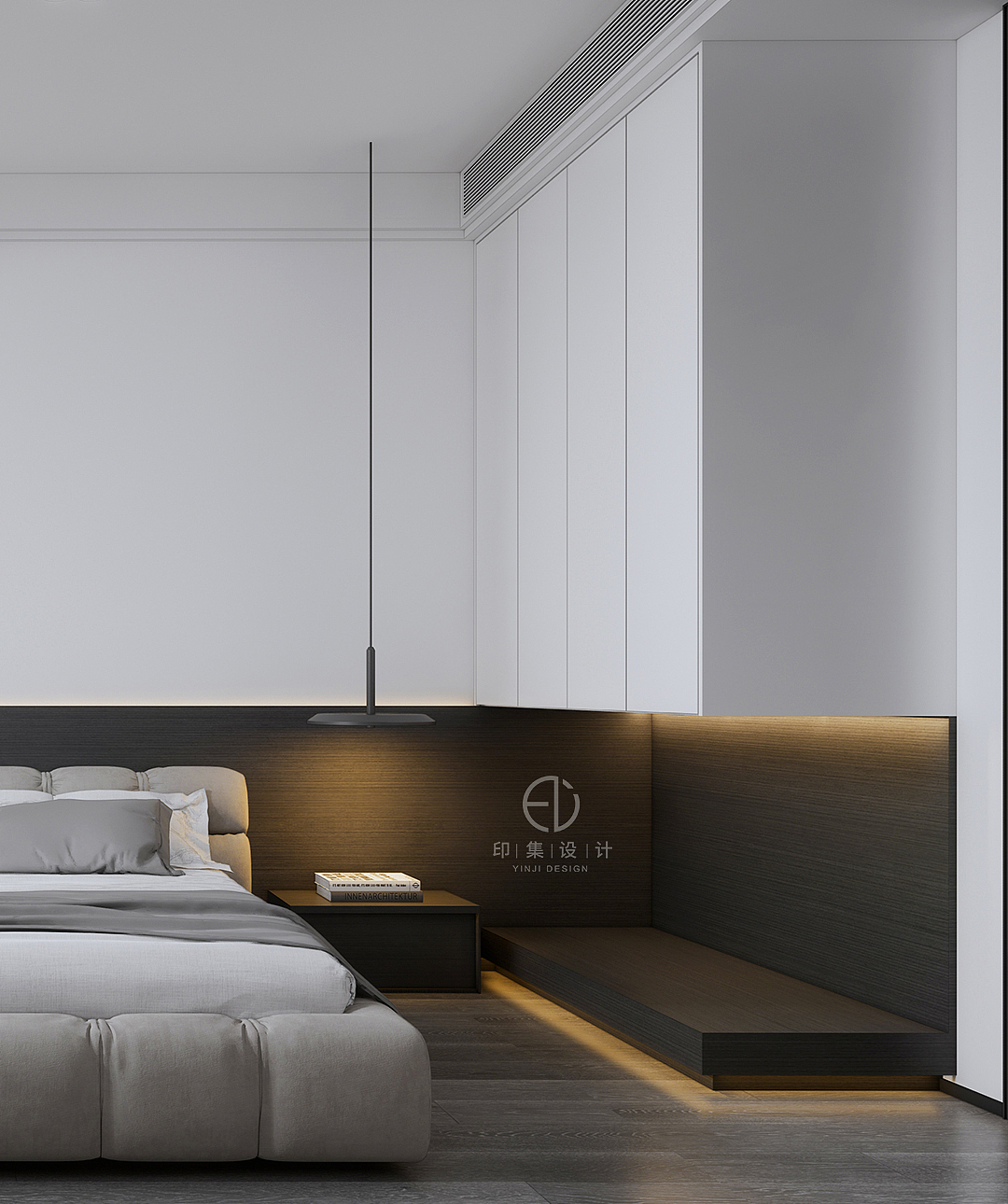 128㎡极简黑白灰，低调含蓄里的情感奔放（图ZMzA2MTg3MjQ4） - 家装设计 - 站酷设计师印集装饰设计原创素材 - 站酷ZCOOL