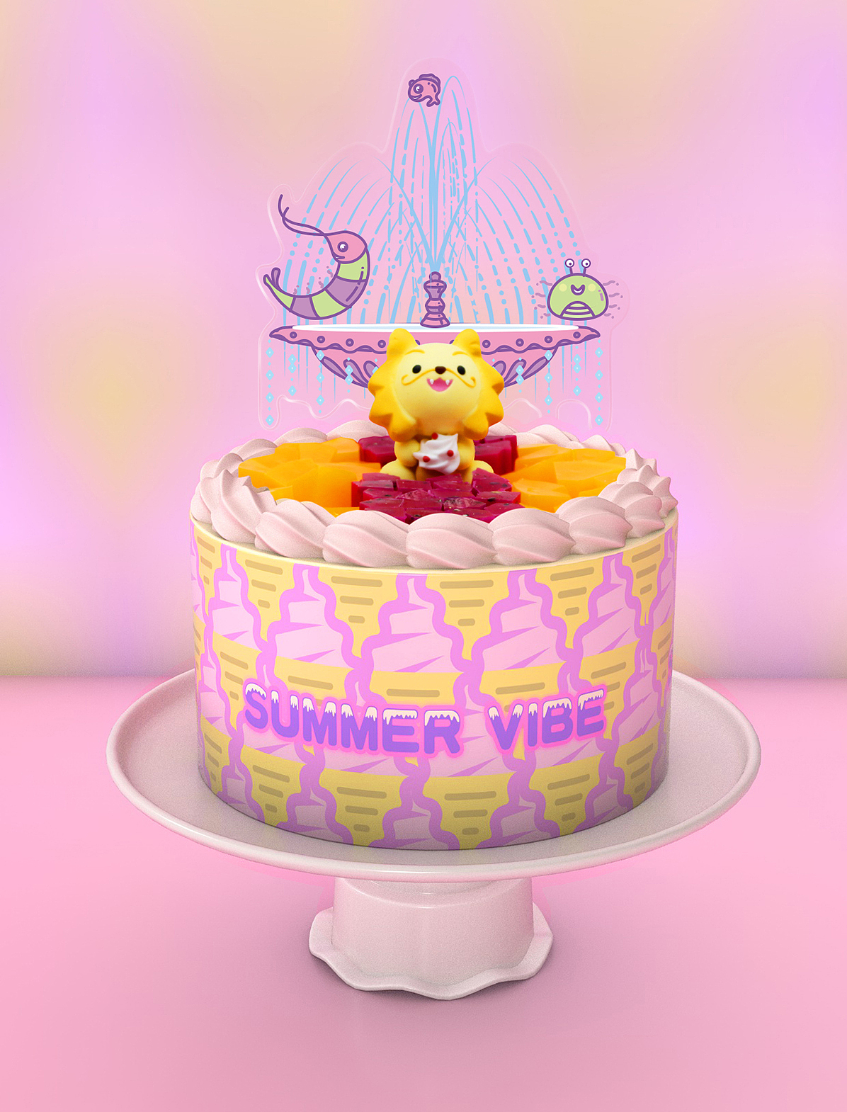 蛋糕效果图设计 / Cake Design