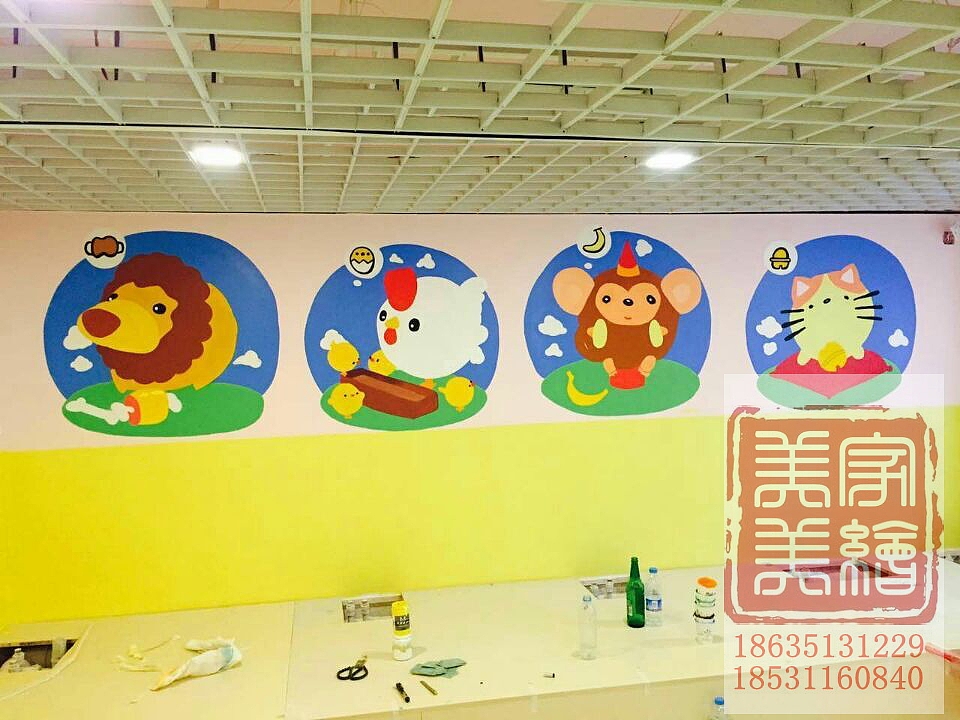 太原幼儿园墙体彩绘墙绘手绘作品欣赏（图ZNDUxNjcxNDg=） - 其他平面 - 站酷设计师太原墙绘太原手绘原创素材 - 站酷ZCOOL