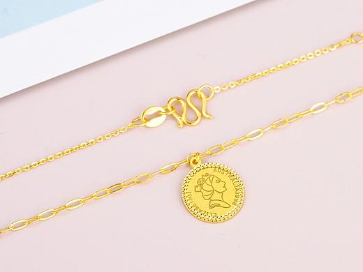 足金项链 场景图拍摄【12图】