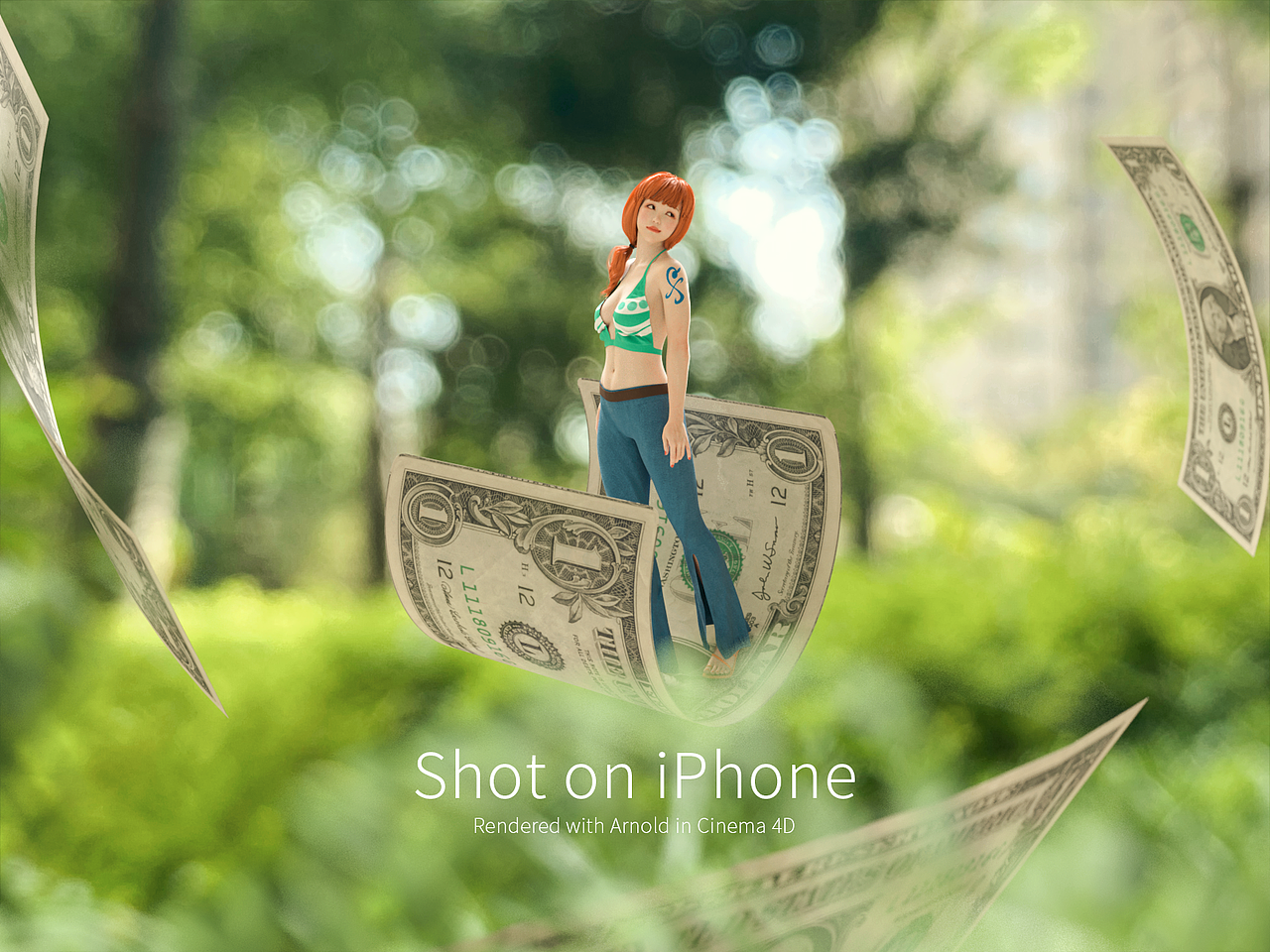 iPhone 实拍+3D合成