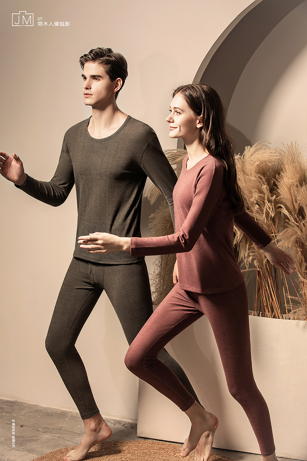 人像摄影 ×『保暖内衣』 | 男士女士秋衣 产品静物摄影
