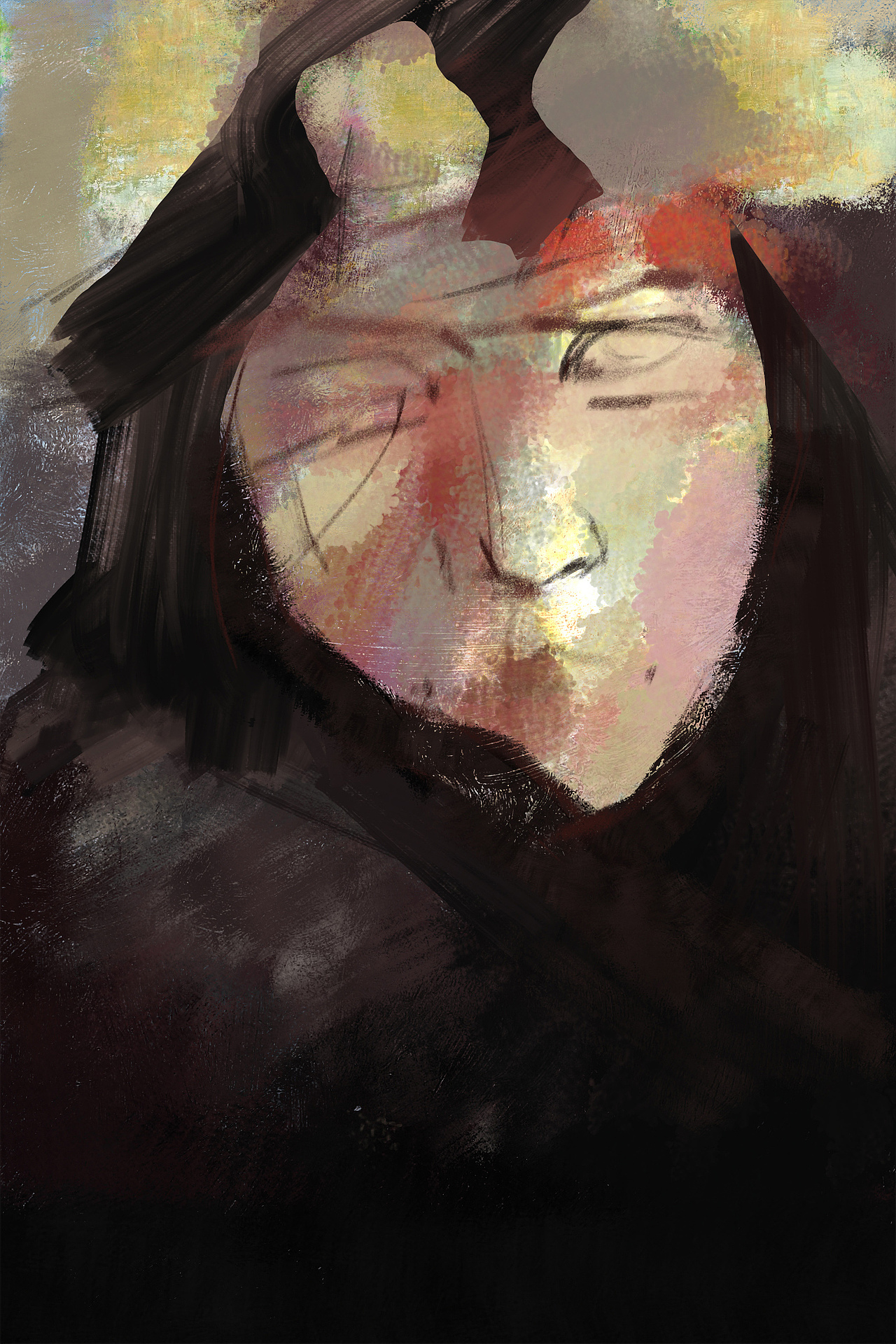 如何让画面有更强的绘画表现力（混合画笔的使用）（图ZMTE4OTk1NzQ0） - 创作习作 - 站酷设计师JiayiGu原创素材 - 站酷ZCOOL