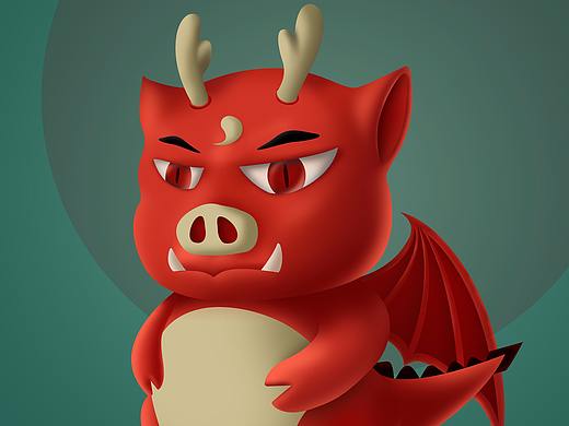 龙猪 新鲜出炉 热腾腾（个人主页-ZNTAyOTU3NDQ=） - 创作习作 - 站酷设计师fangssica原创素材 - 站酷ZCOOL