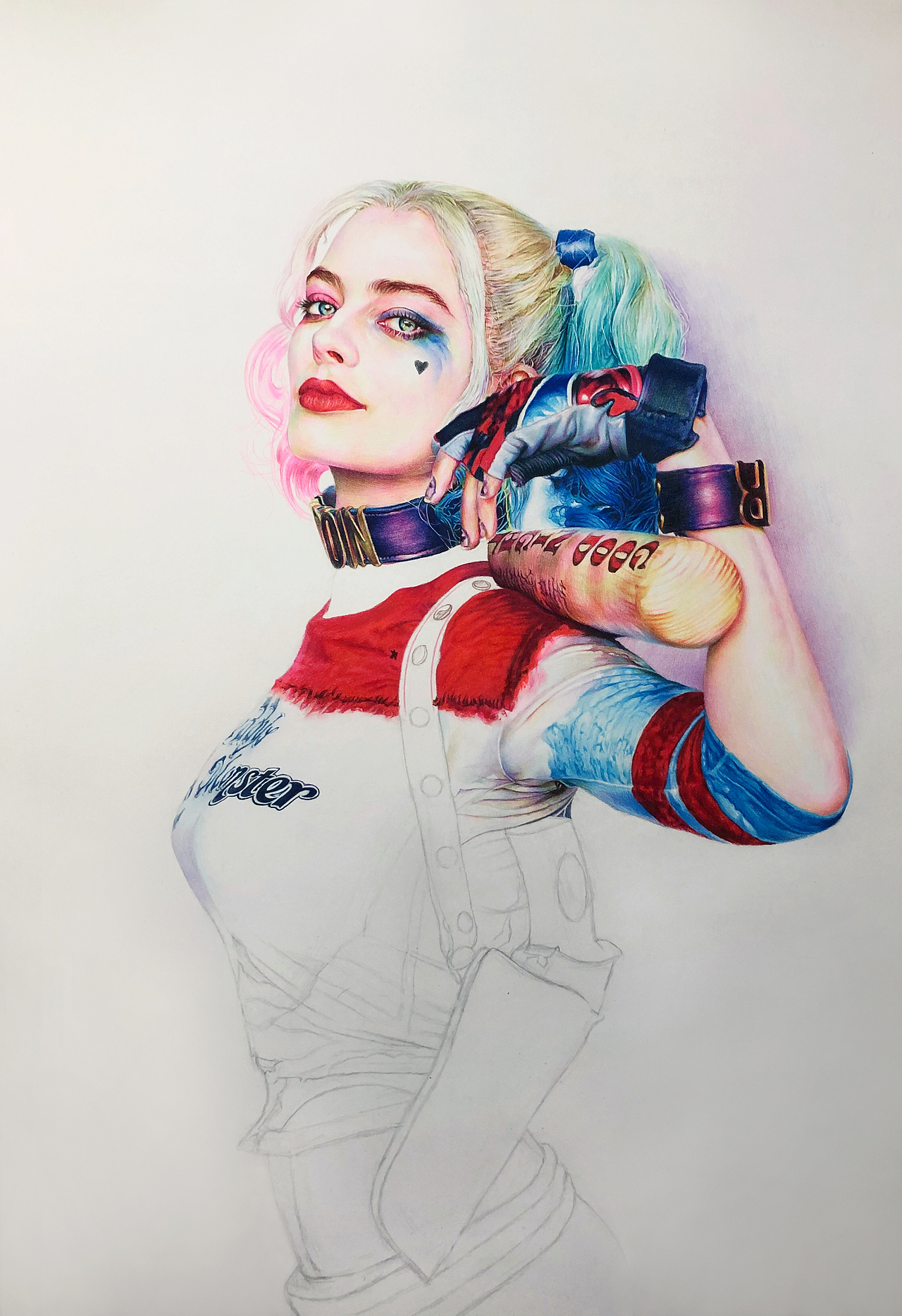 彩铅手绘x特遣队小丑女