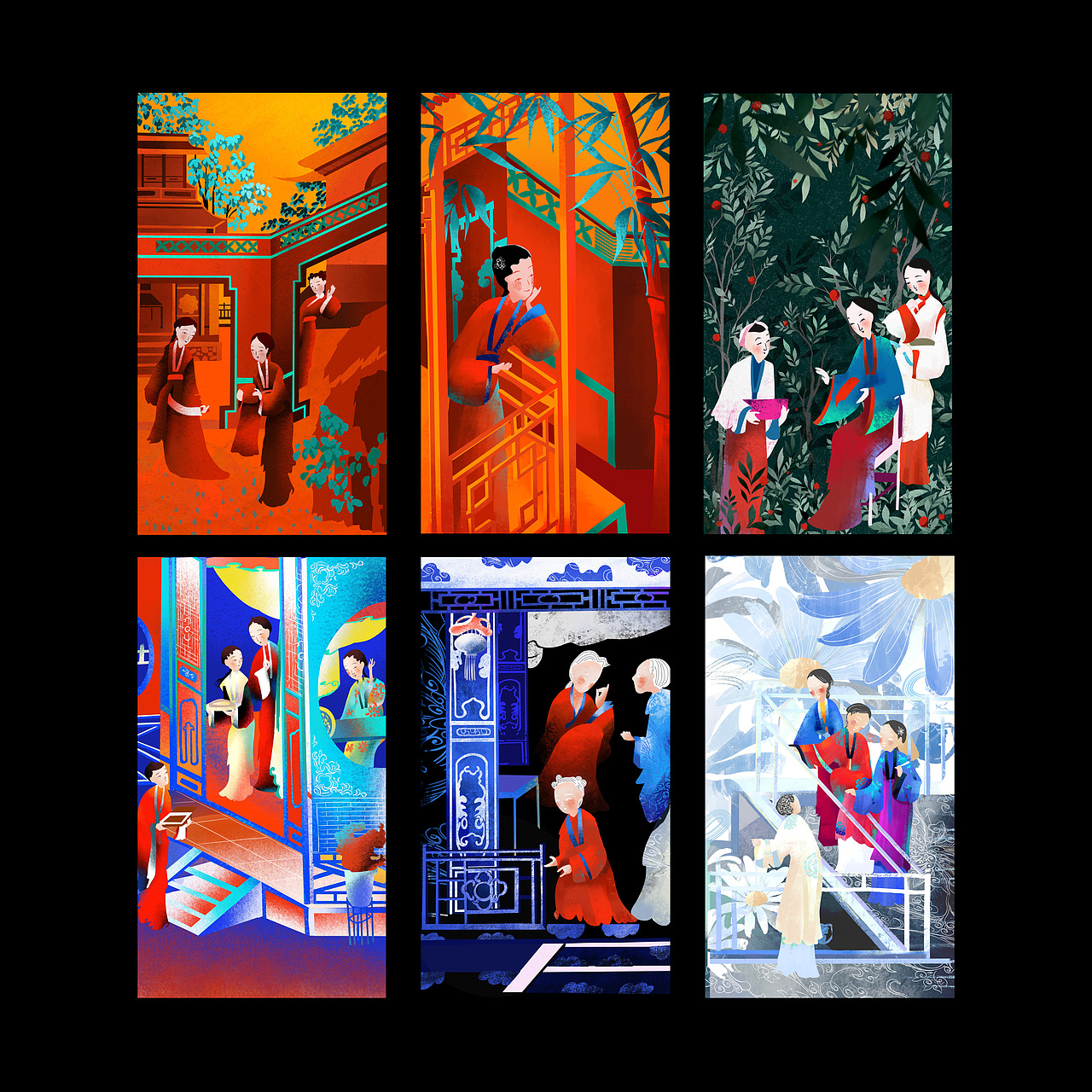   『红楼梦』系列插画 魔幻色彩