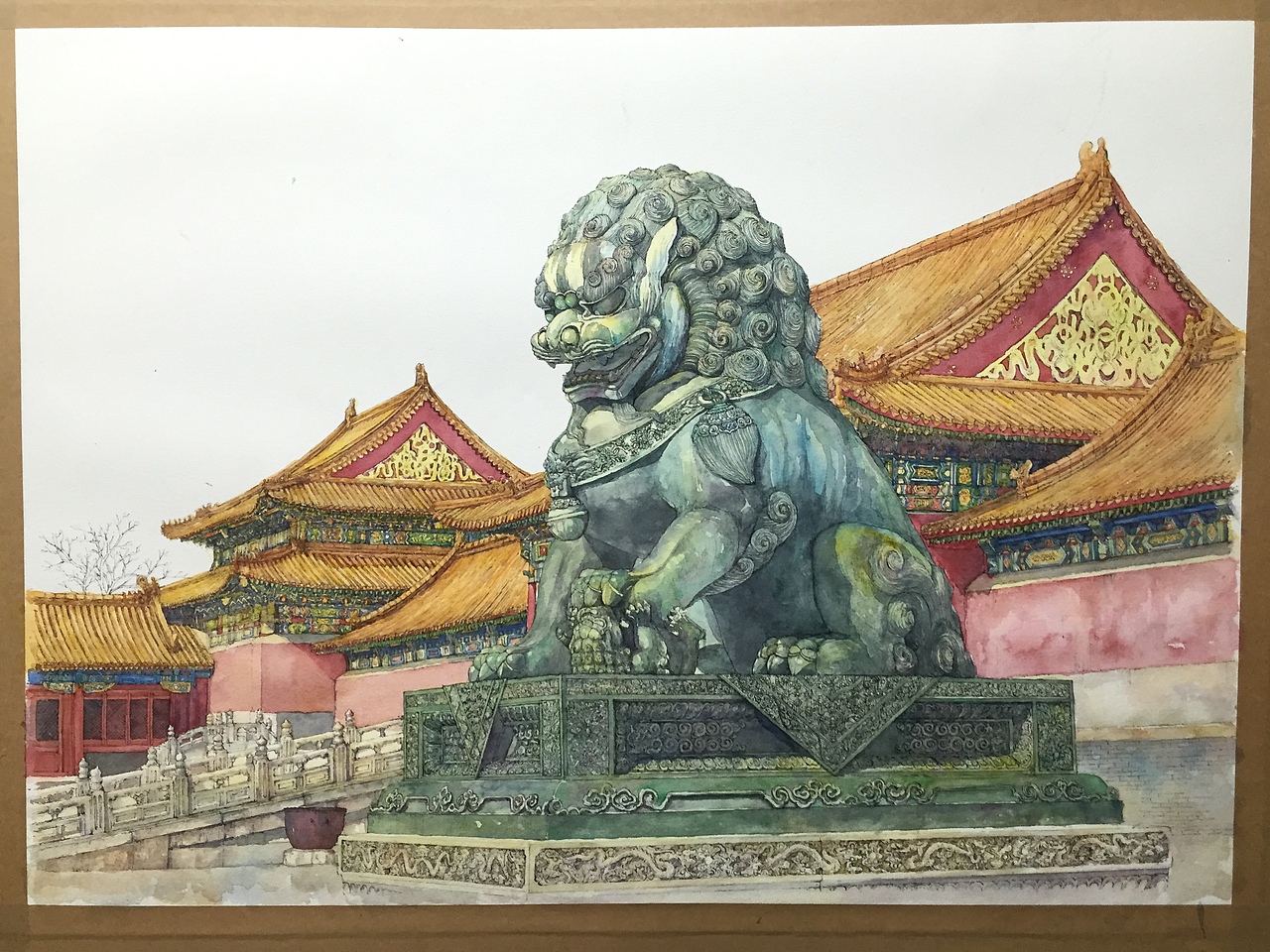 手绘故宫