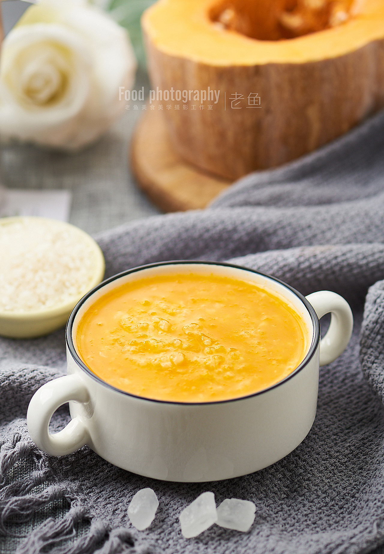 冬天就要暖暖的|甜品|冰糖雪梨&南瓜粥|上海美食拍摄