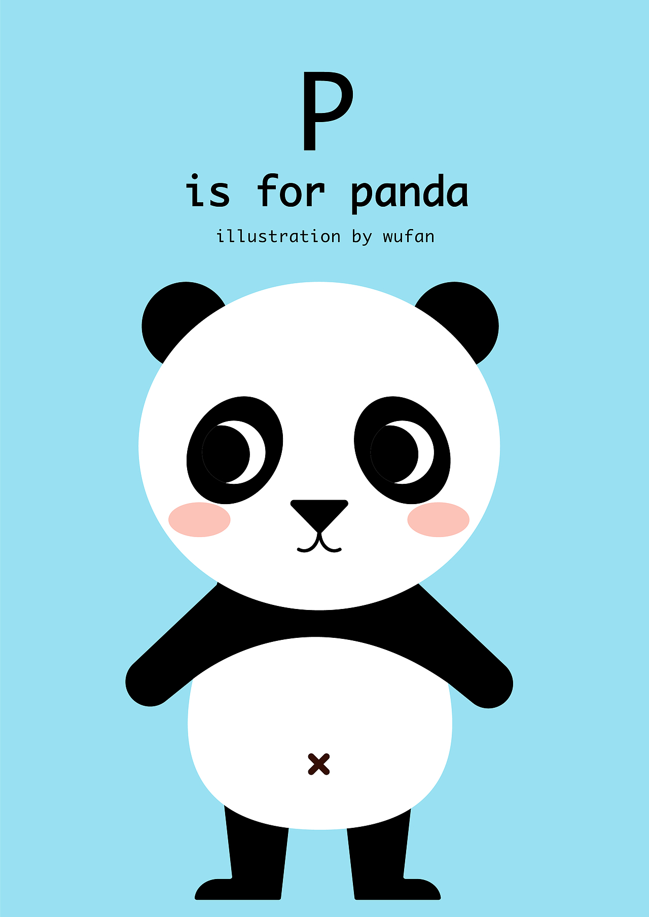 扁平风动物系列儿童插画