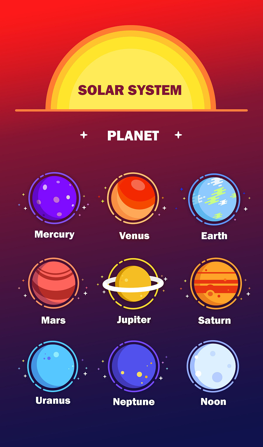 icon 图标 planet 太阳系 行星 gui 界面 h5