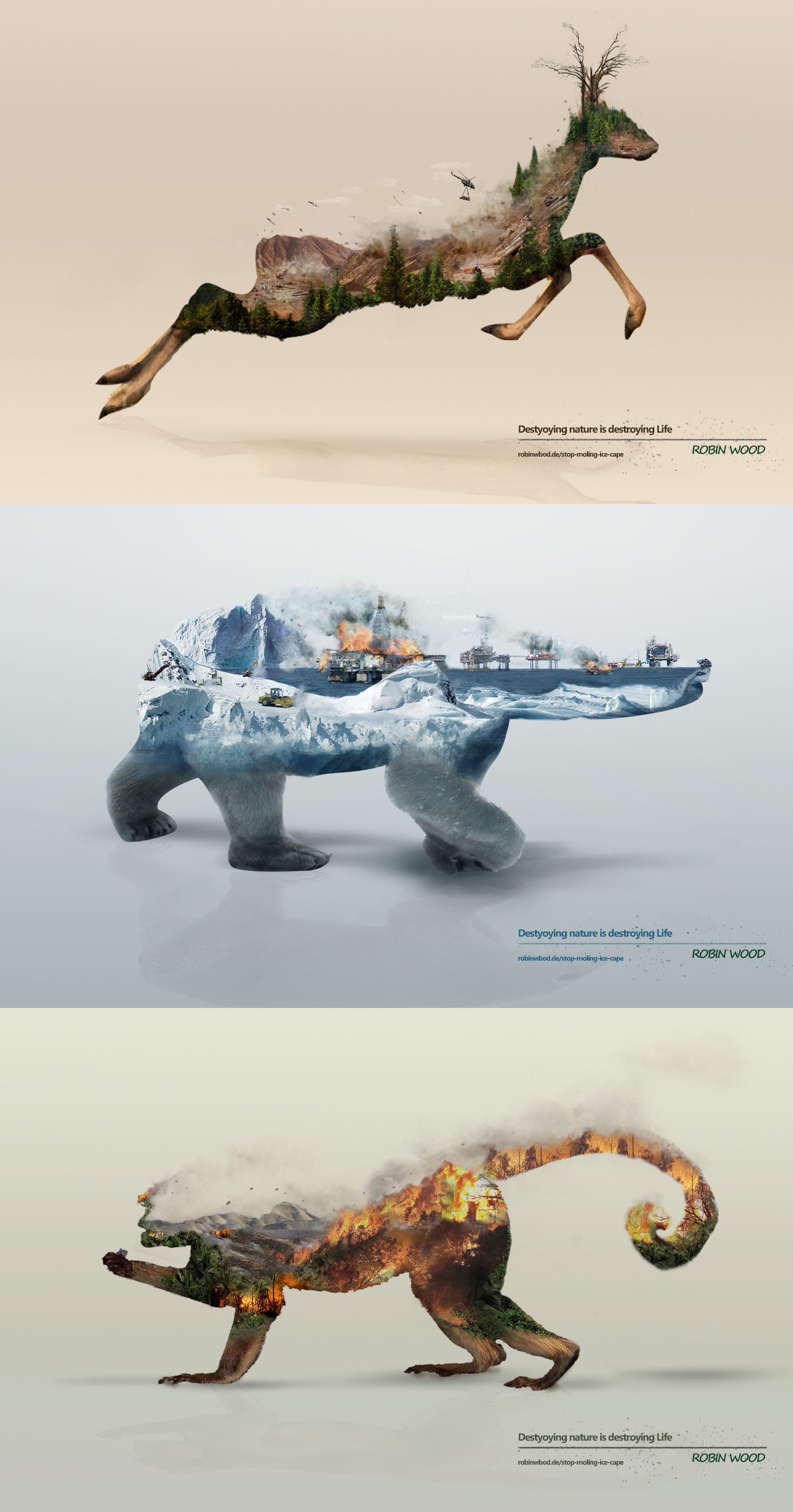 临摹环境保护海报