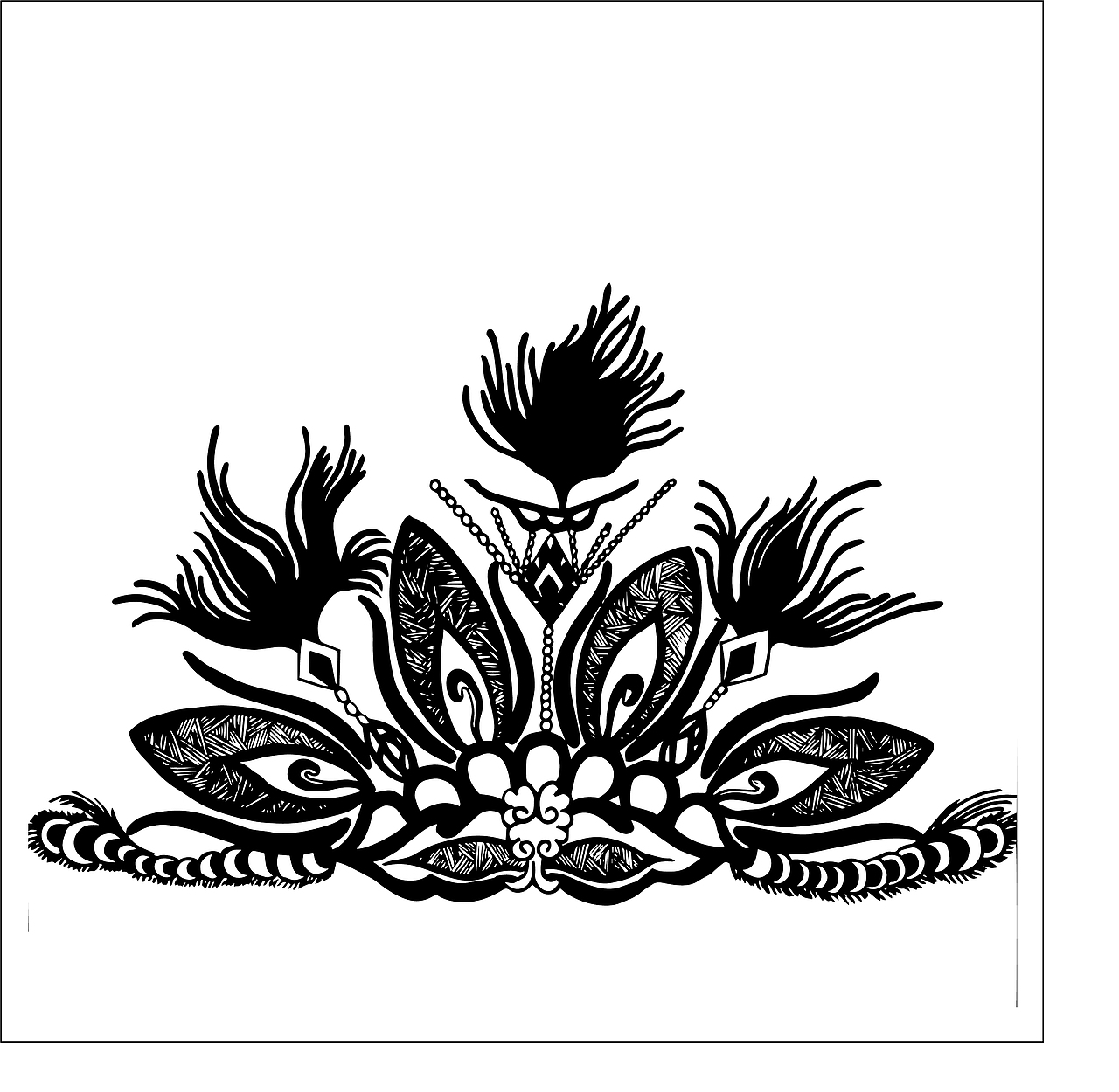 花卉变形图案设计练习