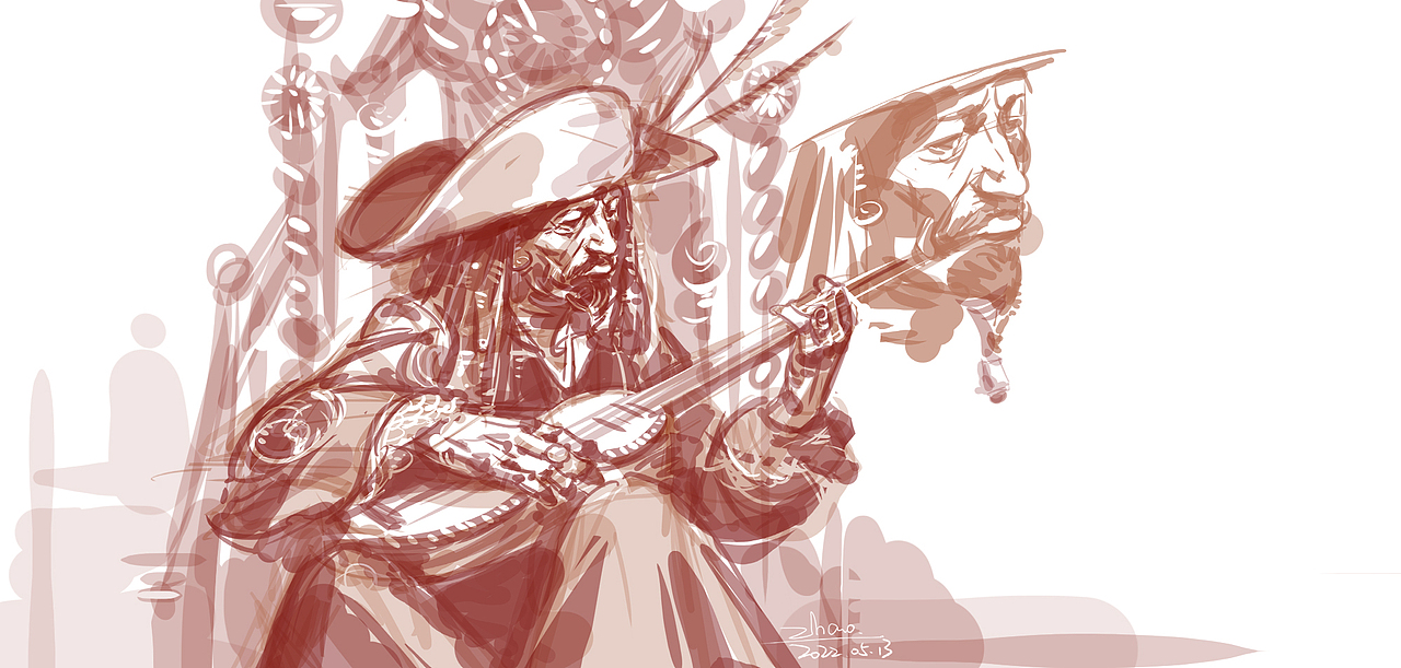 海盗法典守护者-蒂格·斯帕罗（图ZMzAxMDQ2NTcy） - 绘画 - 站酷设计师GodSpEEdZz原创素材 - 站酷ZCOOL