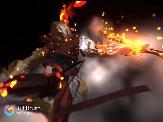 VR入手 TiltBrush初体验之大圣白龙