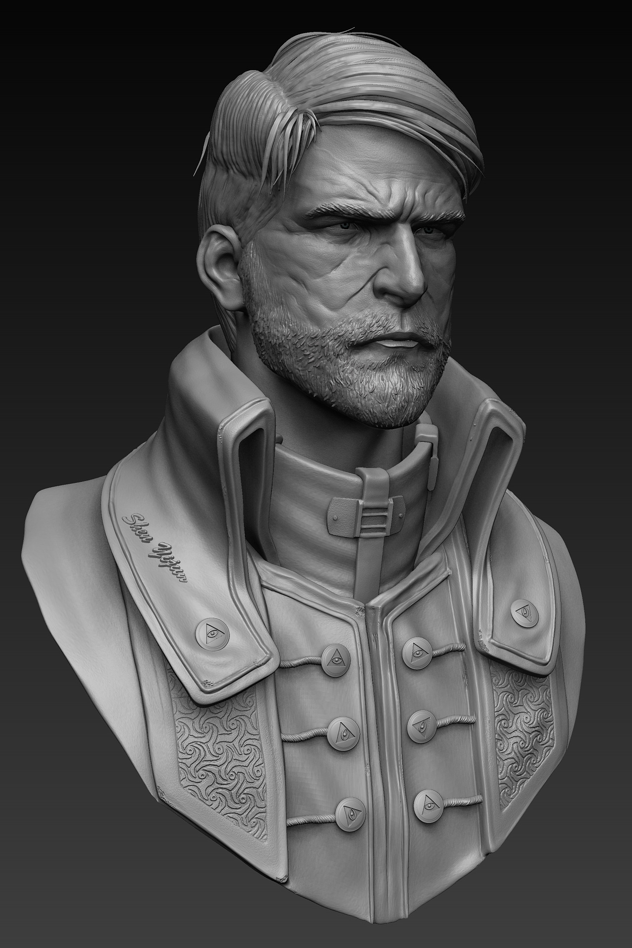   zb雕刻肖像风格的作品