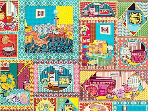 图案设计 | 传统纹样再创作-国际面料创意大赛金奖作品