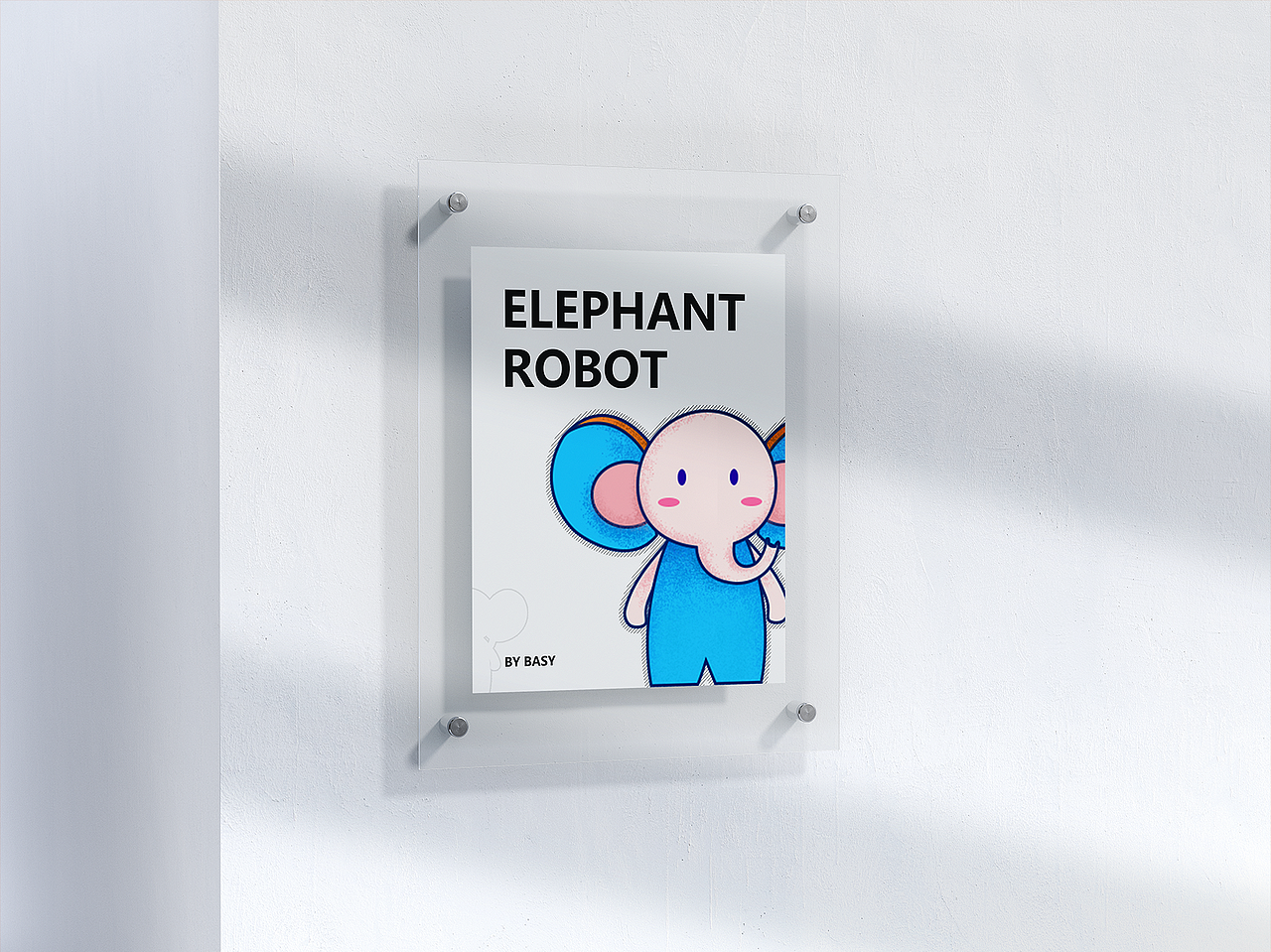 大象和机器人IP卡通形象设计（图ZMjQyMTYwNTA0） - 新锐潮流插画 - 站酷设计师小贝basy原创素材 - 站酷ZCOOL