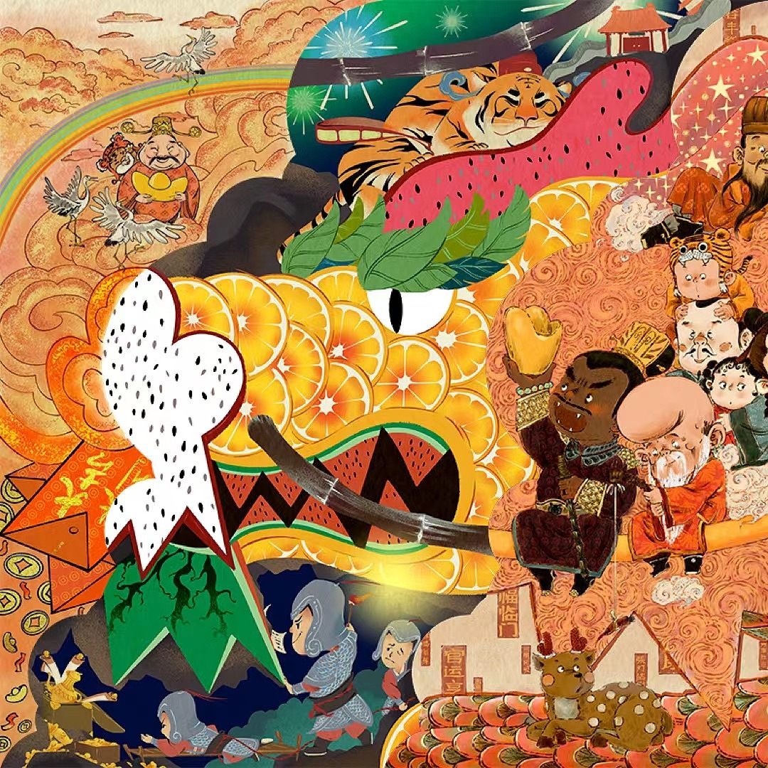 木丁虎年插画（图ZMjg2ODEzOTAw） - 新锐潮流插画 - 站酷设计师燕燕子swallow原创素材 - 站酷ZCOOL