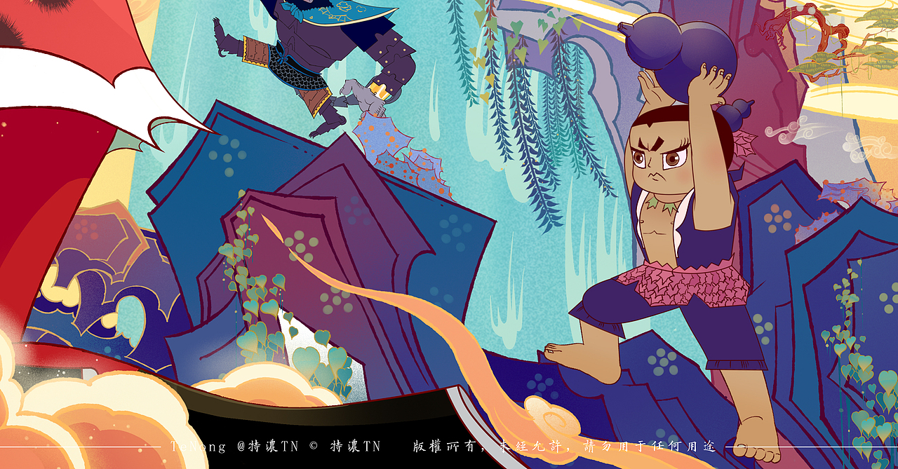 京东618×上美影（图ZMjA4OTY1MjY4） - 商业插画 - 站酷设计师特浓TN原创素材 - 站酷ZCOOL