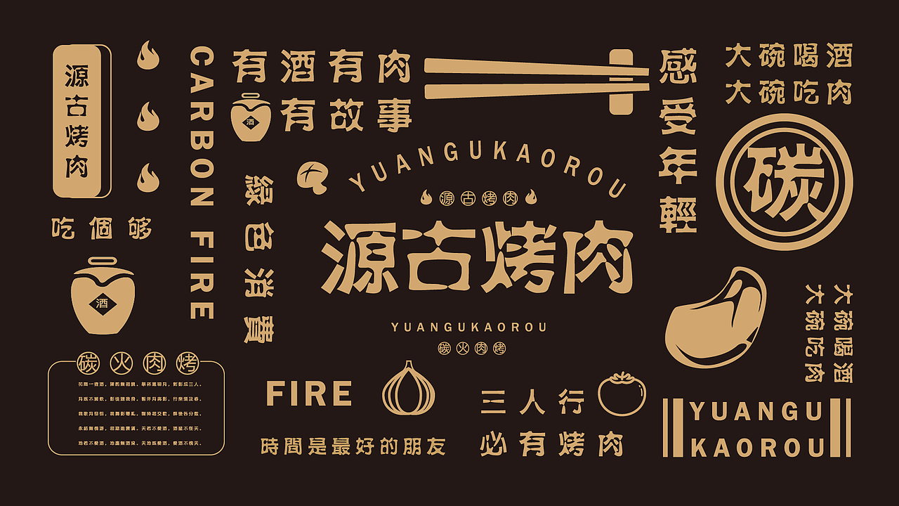 餐饮烤肉品牌提案（图ZMjM1ODk0Mzg0） - 品牌 - 站酷设计师夏天来滑冰原创素材 - 站酷ZCOOL