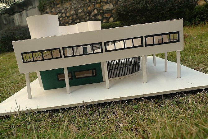 萨伏伊别墅模型villasavoymodel