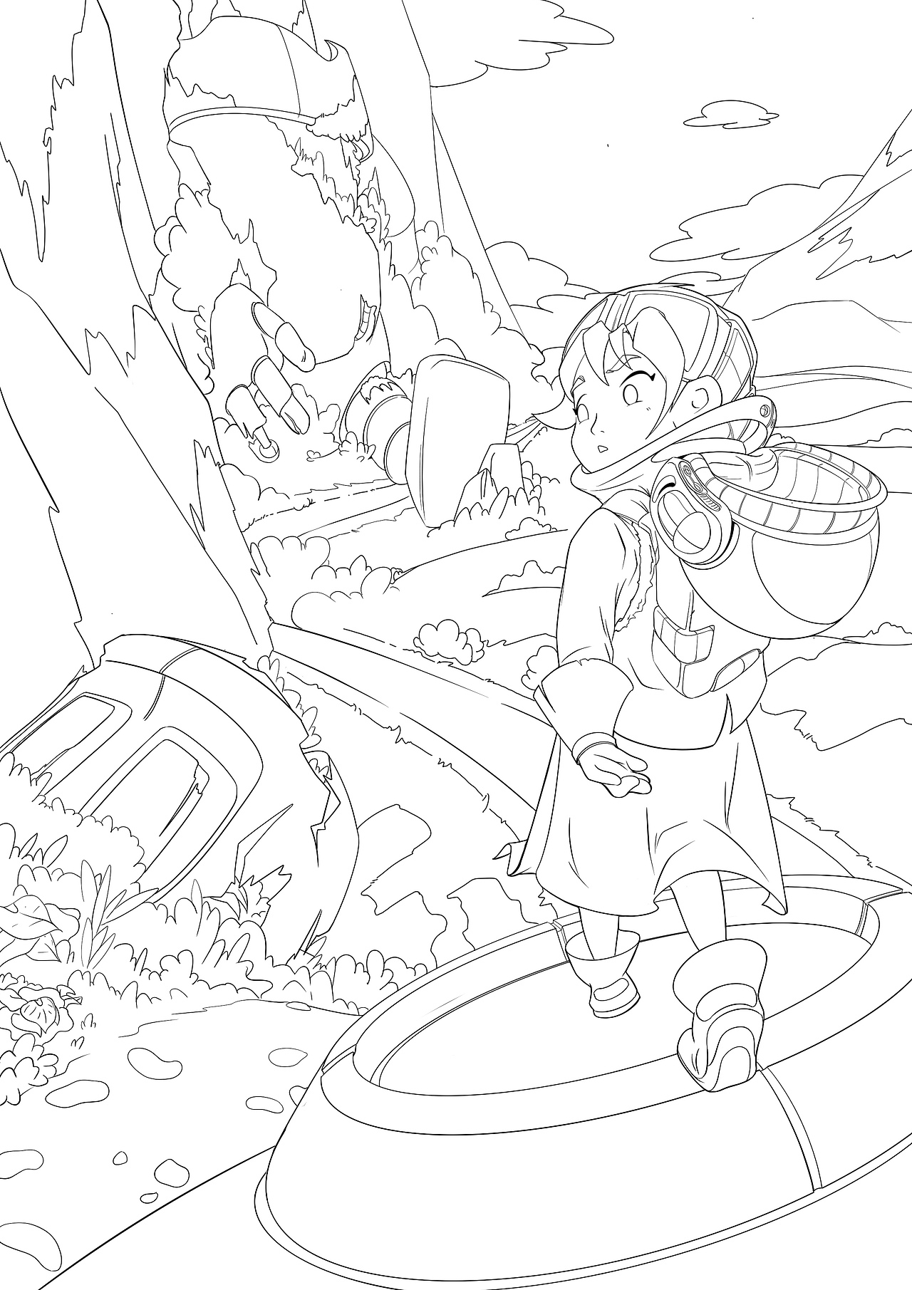 探险家|插画|创作习作|顾金子_原创作品-站酷zcool