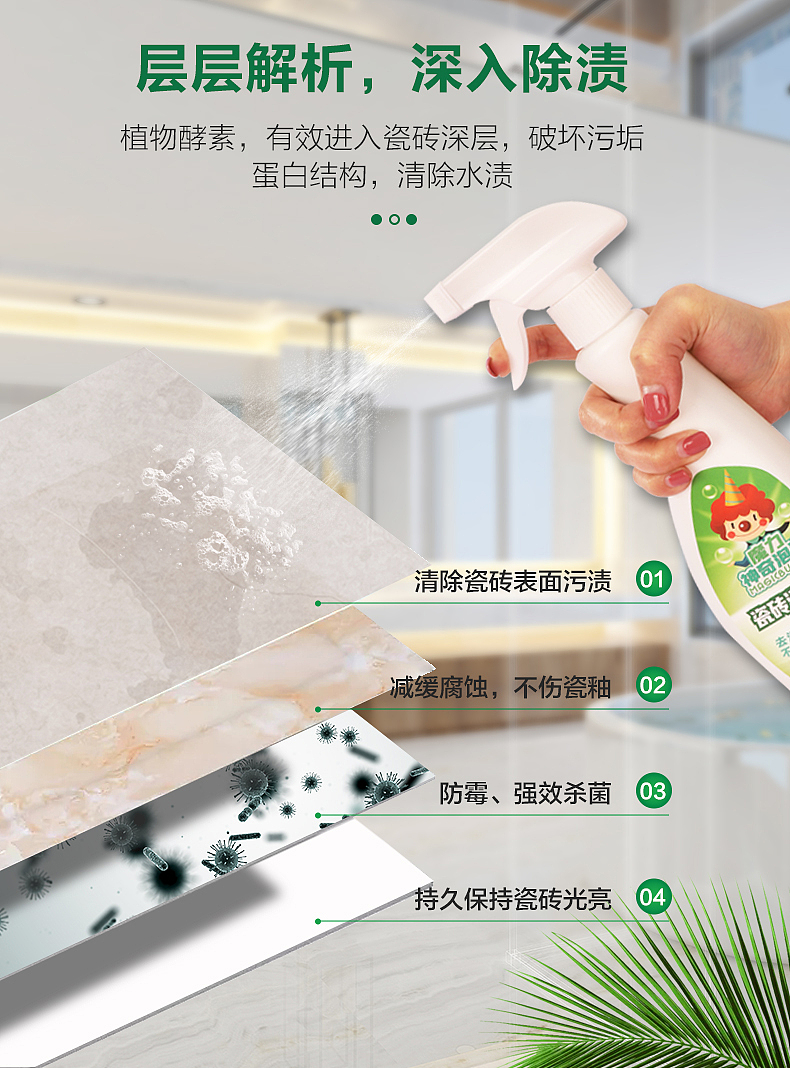 瓷砖清洁剂详情设计