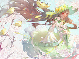 花与少女