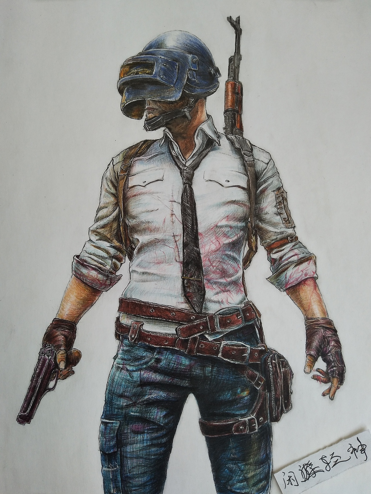 手绘绝地求生经典人物