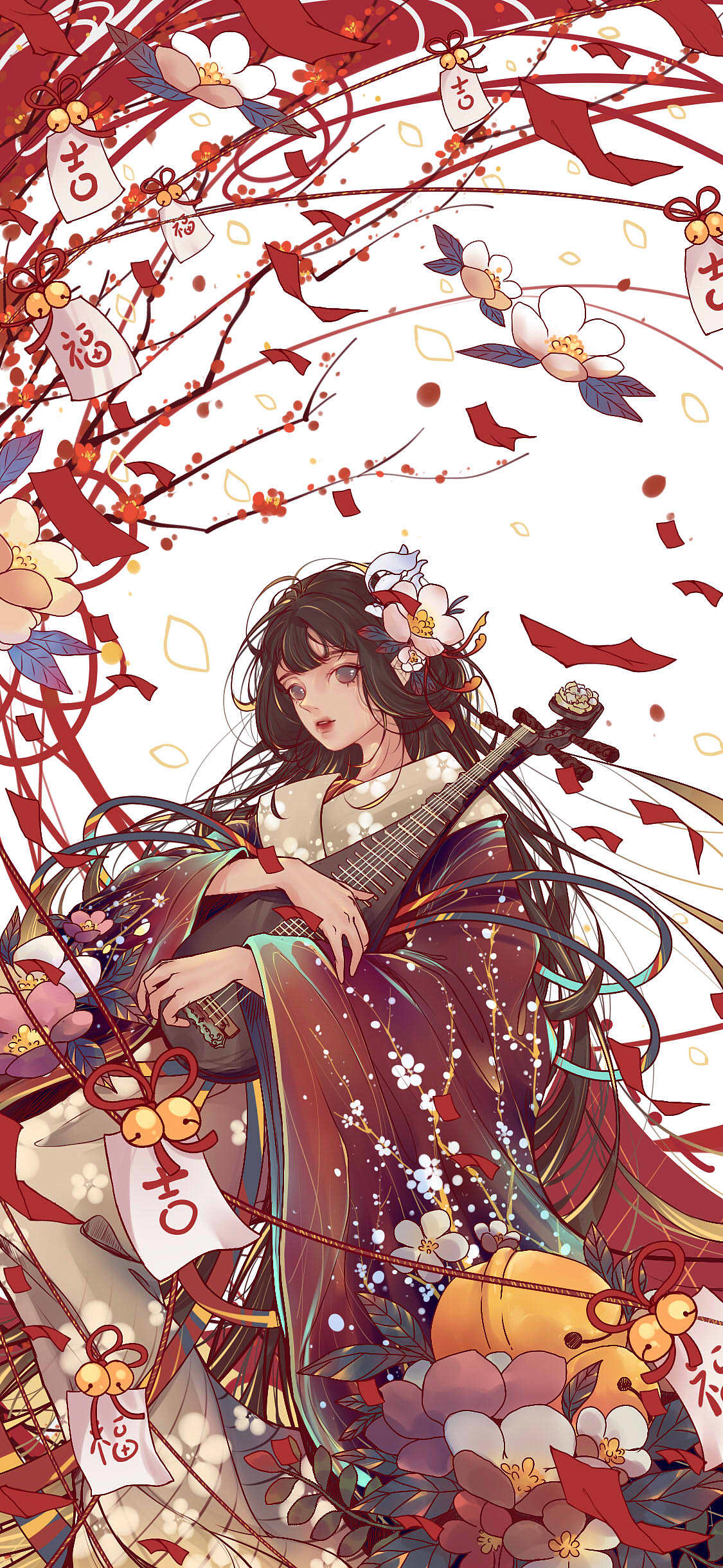 插画壁纸（图ZMjg3MTY2MzM2） - 创作习作 - 站酷设计师痴嗤魑原创素材 - 站酷ZCOOL