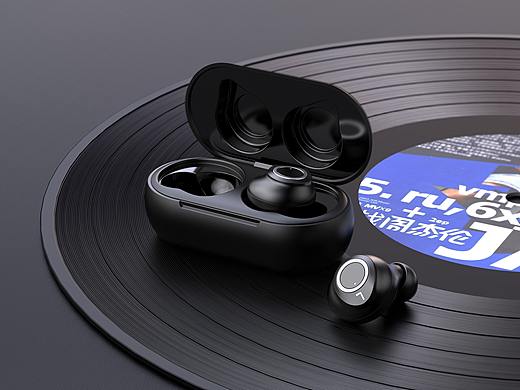 一组蓝牙耳机渲染（个人主页-ZNDUxODY1MjQ=） - 产品 - 站酷设计师瑞克没有电原创素材 - 站酷ZCOOL