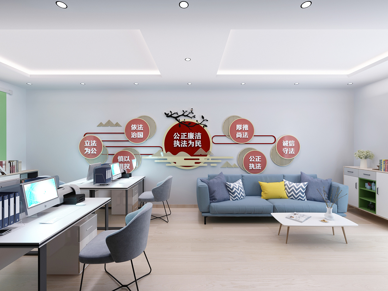 生态园社区党群服务中心|空间|展陈设计|大鹏创意 - 原创作品 - 站酷