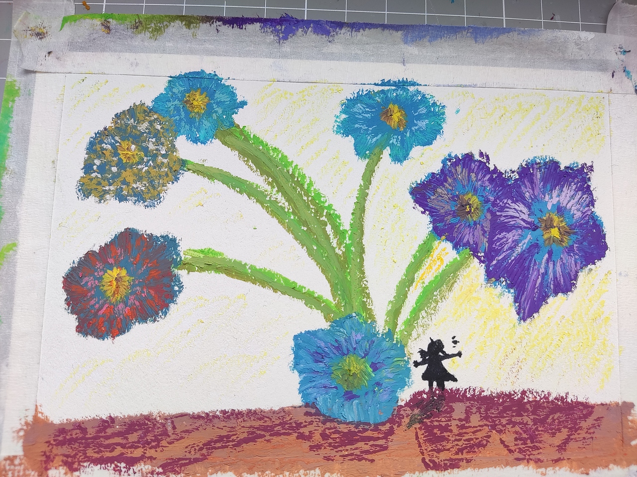 油画棒肌理画（图ZMzA1MTU1NjQ0） - 儿童插画 - 站酷设计师木田紫原创素材 - 站酷ZCOOL