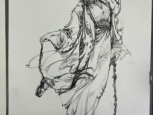 速写作业带画