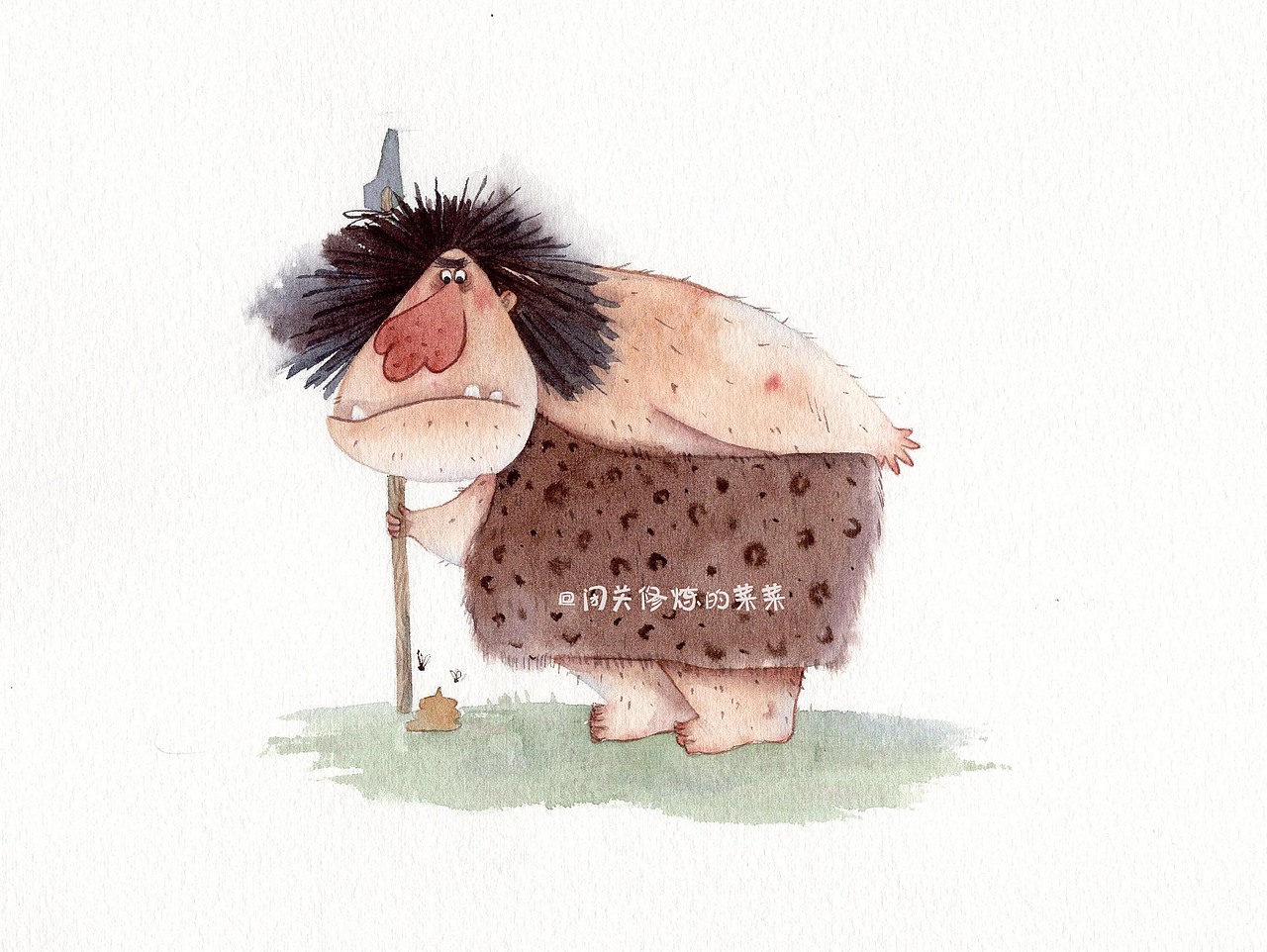 可愛原始人系列（圖ZMjExNjczODA4） - 兒童插畫 - 站酷設(shè)計師閉關(guān)修煉的菜菜原創(chuàng)素材 - 站酷ZCOOL